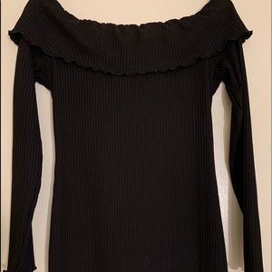 Like New, Black Sweater Off The Shoulder Dress*